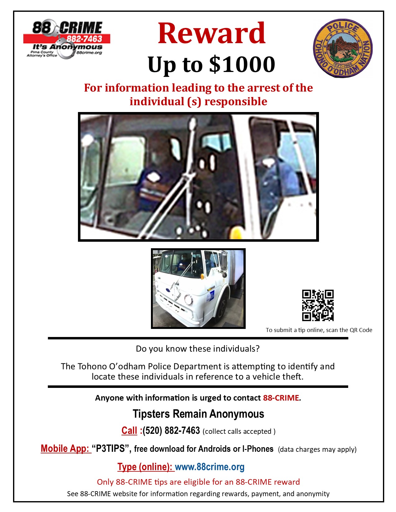 Tohono O’Odham Police – Vehicle Theft