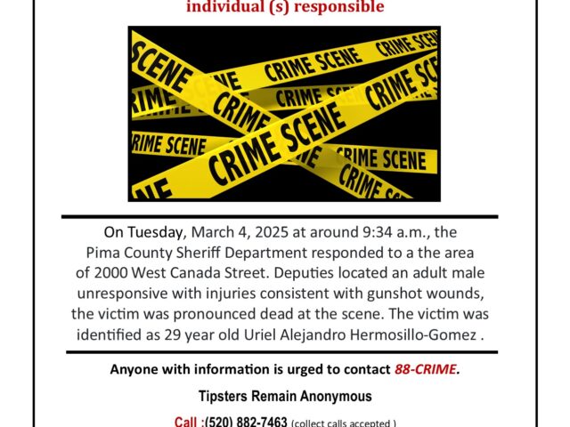 PCSO – Homicide                                                 2000 W Canada Street