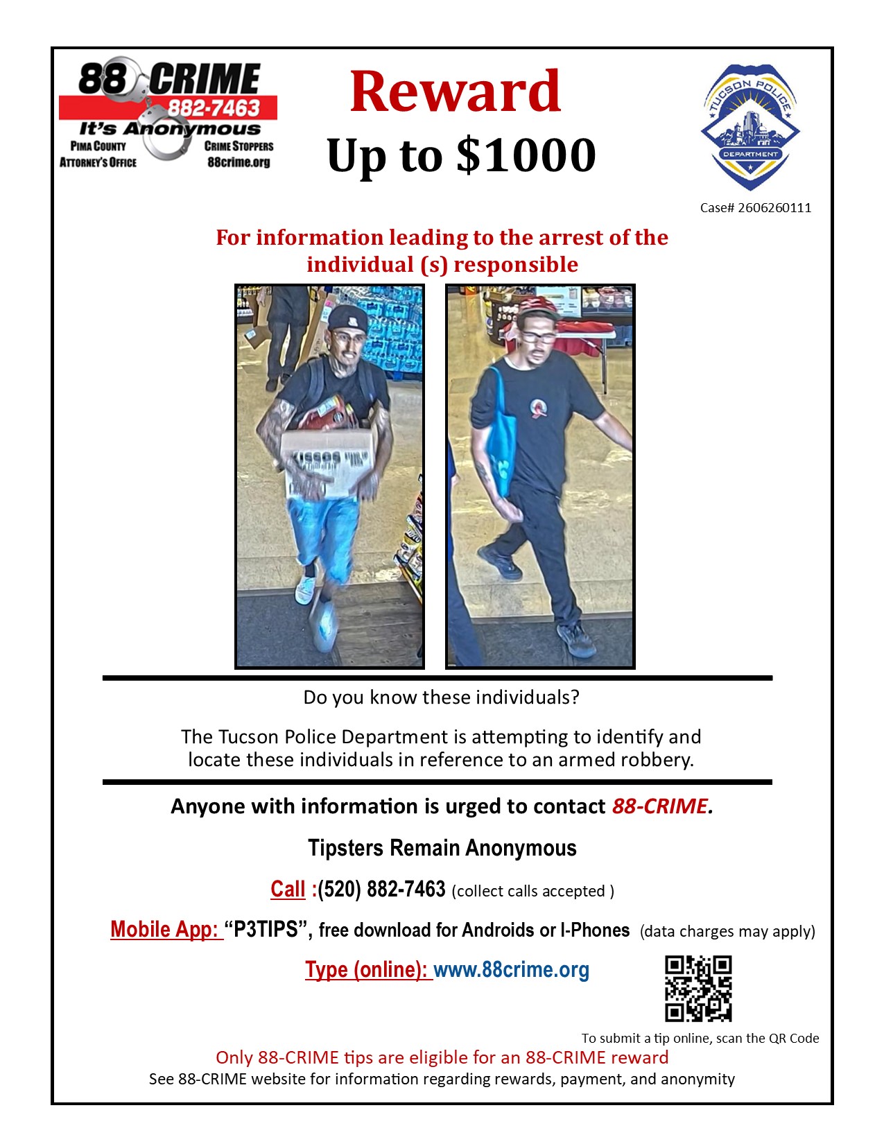 TPD – Armed Robbery